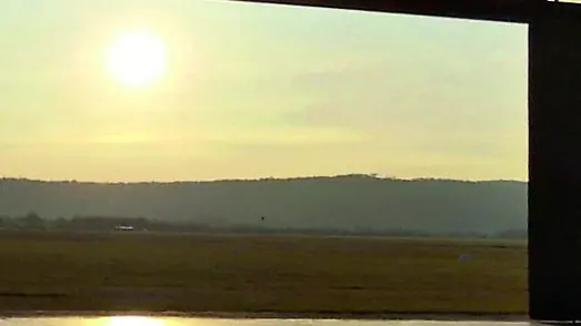 L’Hangar dell’aeroporto Duca d’Aosta di Gorizia che ospita la mostra