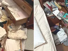 I tre rapinatori hanno rovistato in tutte le stanze della villetta