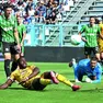 Il gol del 2-0 del Sassuolo (foto Petrussi)