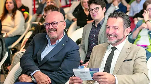 L’assessore regionale Sebastiano Callari e il presidente Arlef, Eros Cisilino