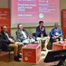 Alberto Graz, socio di Ambient’Arredo, Ivan Straulino, ad di Straulino, Alan Gortani, titolare di Molinari Salumi, Maurizio Cambò, titolare dell’hotel Davòst, Gabriele Englaro, ad di Moquettes Alto But