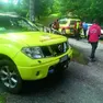 Un’auto del soccorso alpino all’opera per il salvataggio