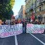 Il corteo in centro città (Bruni)