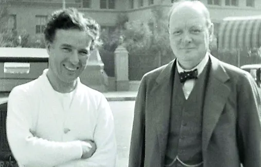 Chaplin con Winston Churchill @RoyExport