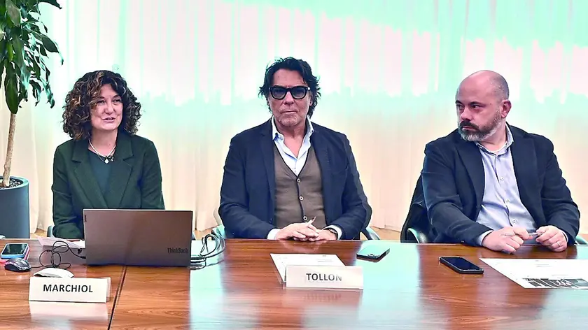 La presentazione del recruting day con, Sabrina Marchio, Alessandro Tollon e Lorenzo Mazzolini / FOTO PETRUSSI