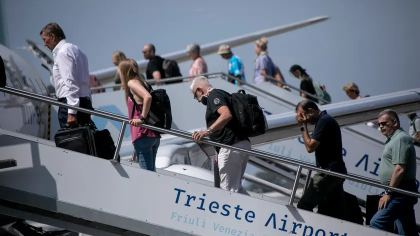 Viaggiatori al Trieste Airport