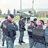 Forze dell’ordine al Friuli per la partita Italia-Israele del 2024