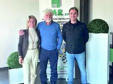 Guendalina D’Andrea con il padre Vitale D’Andrea e Egon Degan