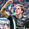 Nicolò Zaniolo esulta dopo il pareggio di Kabasele contro il Cagliari ©Foto Petrussi