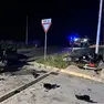 L'auto e la moto coinvolte nell'incidente a Premariacco