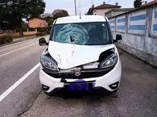 Il Fiat Doblò coinvolto nell'incidente