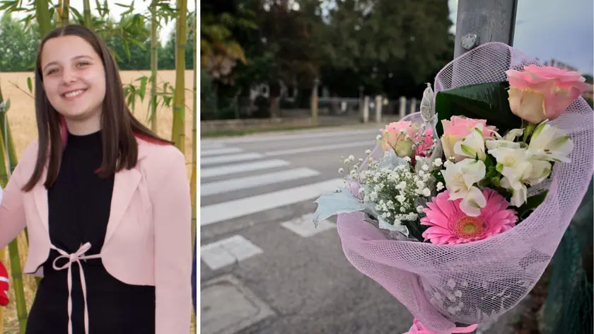 Alice Morsanutto aveva 17 anni: sul luogo dell'incidente qualcuno ha posato un mazzo di fiori