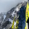 I due escursionisti bloccati sulla cresta del Montasio