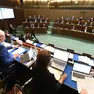 Un momento dei lavori dell'Aula