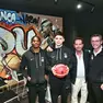 Brewton, Calzavara, il presidente Pedone e il ds Gracis nella nuova sede foto petrussi