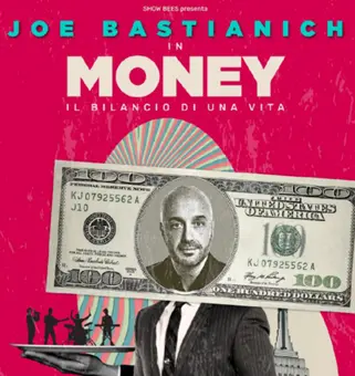 La locandina dello spettacolo di Joe Bastianich