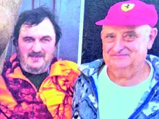 La vittima Paolo De Luca con, a destra, l’amico Cesare Pellegrini