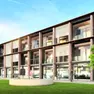 Il rendering della palazzina del futuro centro federale a Palmanova