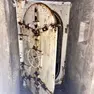 Due immagini dei bunker a Morsano al Tagliamento