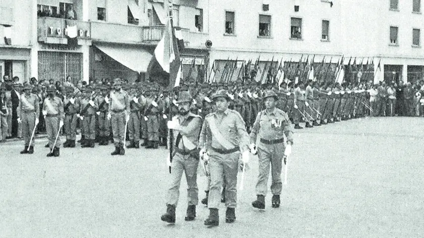 L’arrivo del Battaglione Vicenza da Tolmezzo a Codroipo dopo il terremoto del 1976