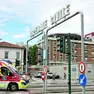 Lo studente è stato portato in ambulanza al Santa Maria degli Angeli