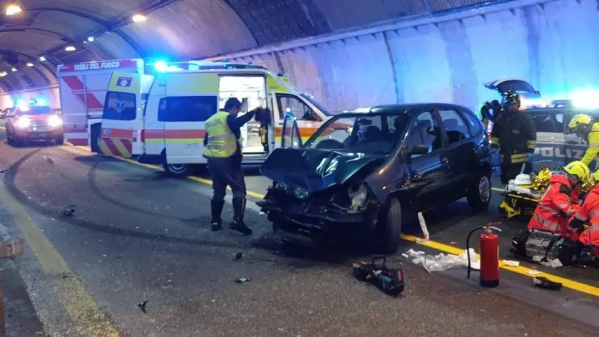 I soccorsi sul luogo dell'incidente