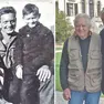 Il bimbo a destra è il friulano Giorgio Colitti, all'epoca 8 anni; a destra, oggi, con il conte Luigi Deciani