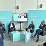 I relatori del panel sul lavoro: da sinistra Roberto Siagri, Marco Bentivogli, Maria Fusilli, Tommaso Nannicini