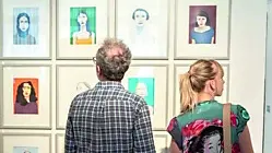 Visitatori alla mostra