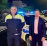 ll comandante Segatto con il sindaco di Porcia, Sartini