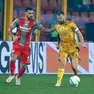Karlström in azione durante il match contro la Cremonese. Foto Petrussi