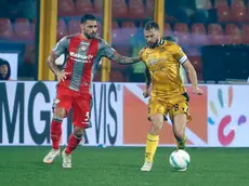 Karlström in azione durante il match contro la Cremonese. Foto Petrussi