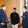 Il rettore Montanari accoglie i due studenti palestinesi