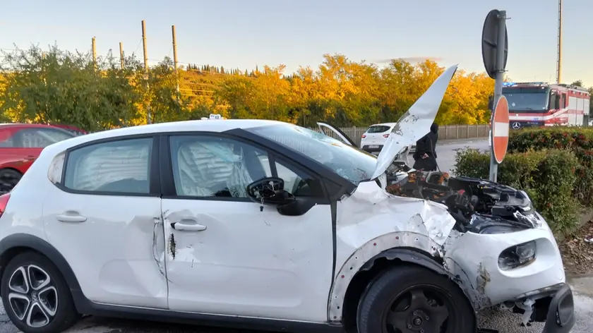 La macchina coinvolta nell'incidente