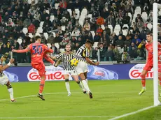 Calcio. Juventus - Udinese 0 - 1. Il gol di Giannetti. 2023 - 2024.