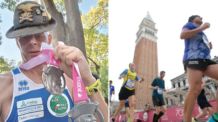Gianluca Pagazzi, 57 anni, l'alpino friulano che ha salvato un concorrente della maratona di Venezia