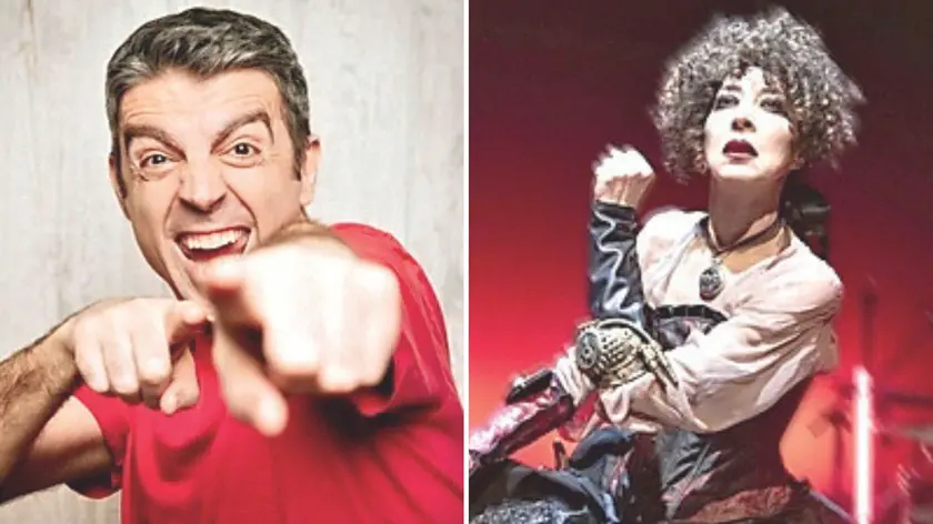 Federico Basso e Veronica Pivetti