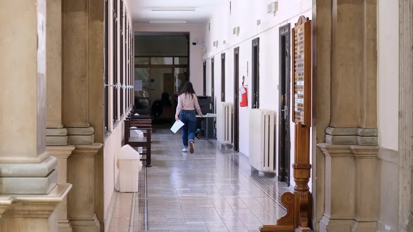 L’interno del tribunale di Trieste