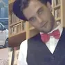 Matteo Taverna e, a sinistra, il furgone utilizzato dall’indagato dopo il fermo dei carabinieri