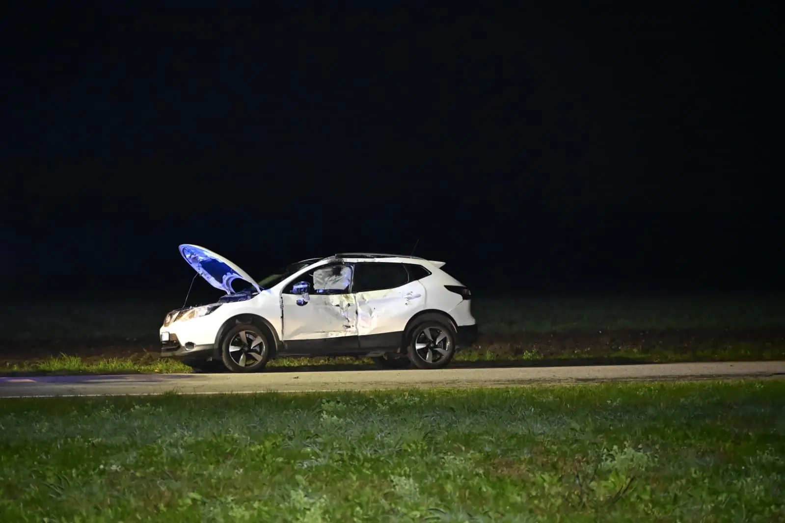 La seconda auto coinvolta nell'incidente ad Aviano