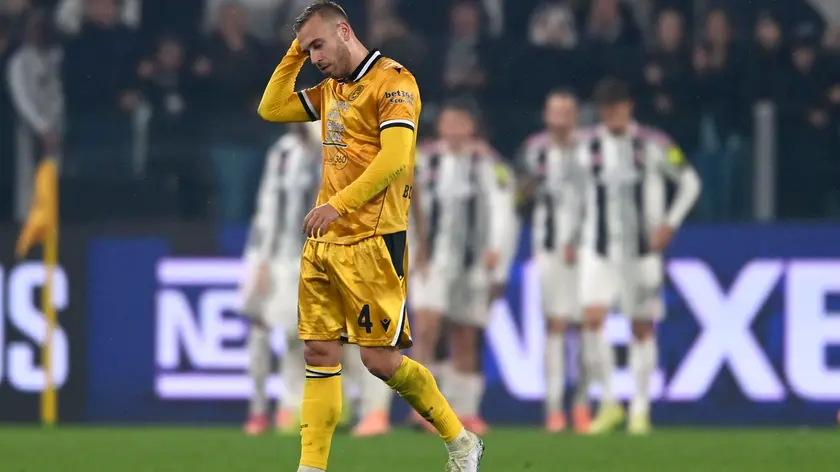 Sandi Lovric durante il match di Torino contro la Juventus. Foto Petrussi