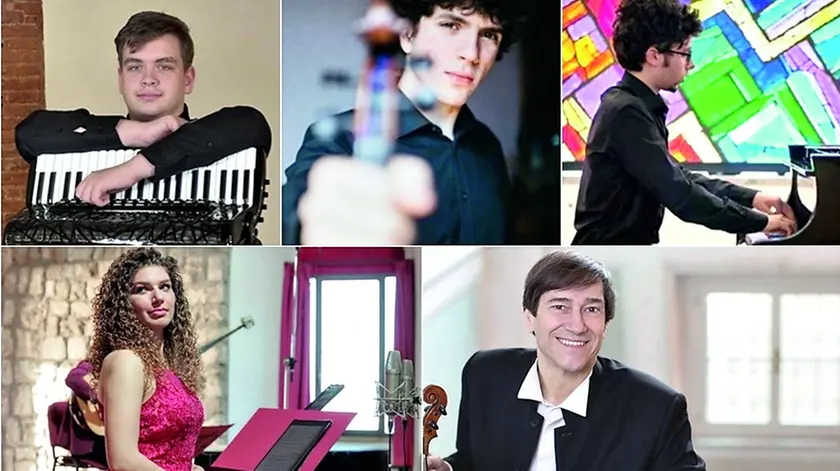 Alcuni dei musicisti protagonisti dei Concerti di San Martino in Carnia