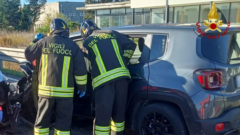 L'intervento dei vigili del fuoco a Palazzolo dello Stella