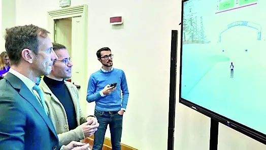 Anche il presidente del Fvg Massimiliano Fedriga ha provato il gioco