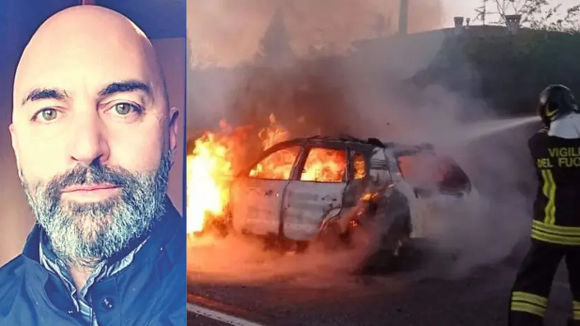 Giovanni Manucci e l'incendio sul luogo dell'incidente