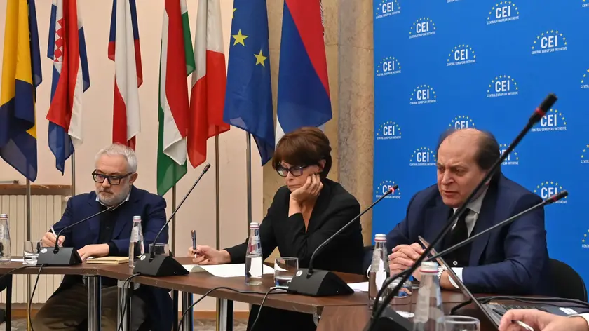 La presentazione: il segretario Ince Dal Mas con Rosolen e Arnaldi