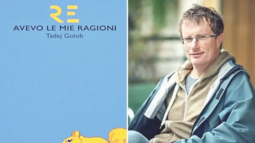 La copertina del volume e l’autore, lo sloveno Tadej Golob