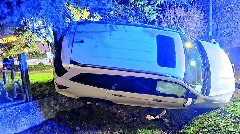 Il suv del 32enne americano coinvolto nell’incidente avvenuto in via Battisti a Sedrano di San Quirino