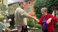 Una foto che ritrae insieme le due vittime della frana avvenuta a Brazzano di Cormons. Foto Ansa