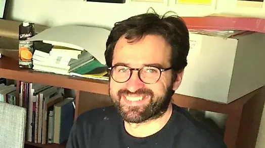 Roberto Moret, 46 anni, nello studio di architettura